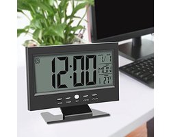 Digitale LCD-wekker met alarmfunctie en temperatuurweergave voor slaapkamer en woonkamer