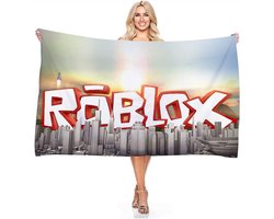 Digitale Strandhanddoek - Zachte Reisdoek - Strand & Zwembad - Dubbelzijdig Bedrukt - 100x200 cm - Multicolor