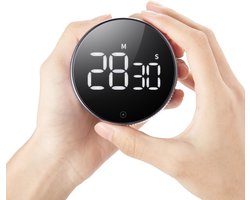 Digitale Timer - Pomodoro Timer - Digitale Kookwekker - Magnetisch - LED Scherm - Handige Draaiknop - Keukentimer
