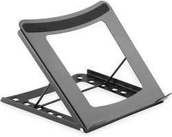 DIGITUS DA-90368 - Laptopstandaard - Verstelbaar in 5 standen - Opvouwbaar - Metaal zwart