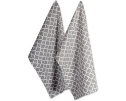 DII Quick Dry Theedoeken - Set van 2 - Grijze Keukenhanddoeken