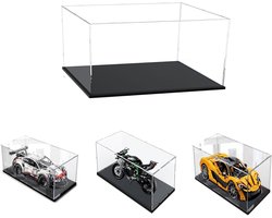 Dikke 3mm Heldere Acryl Displaykast met Stabiele Basis, Stofdicht voor Verzamelobjecten, Lego en Speelgoed (30 x 20 x 15/12x8x6 Inch)