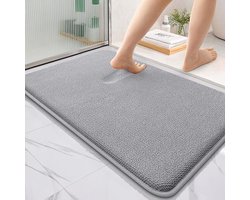 Dikke badkamermat met geheugenschuim - Zacht en absorberend - Antislip badvoorlegger