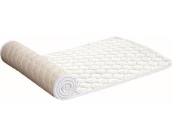 Dikke Bankkussens - Zitkussens Tuinmeubelen - Comfortabel Zitten - Antislip Flanellen Stof - 50x55cm - Wit