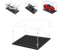Dikke heldere acryl vitrinekast voor collectibles en Lego, stofdicht, 35x20x20 cm, ideaal voor tentoonstellingen