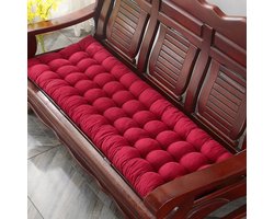 Dikke Tuin Bank Kussen 2 3 Zitting Bank Zitkussen Pad Met Ties, Non-Slip Zon Lounger Kussen Voor Chaise Swing Indoor Outdoor Tuinmeubilair Patio Loveseat(Color10,55x170cm/22x67in)