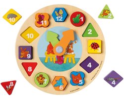 Dikkie Dik leerklok - educatief speelgoed - leren klokkijken - houten speelgoed - vanaf 3 jaar - Bambolino Toys