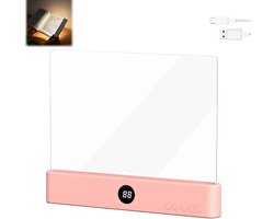 Dimbaar paneelplaatboeklamp - boekenlegger Boeklamp - Draagbaar Bladwijzerlicht - Bladwijzer Lamp Geschikt Voor Slaapkamer - flexilight leeslampje - eeslampje Geschikt Voor boek - roze