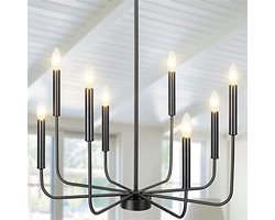 Dimbare Kroonluchter voor Eetkamer en Woonkamer - Elegante Verlichting met 8 Lichten.