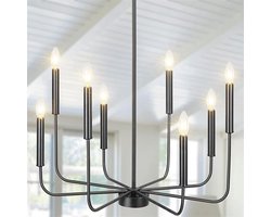 Dimbare Kroonluchter voor Eetkamer en Woonkamer - Elegante Verlichting met 8 Lichten.