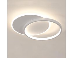 Dimbare LED-plafondlamp, 32W, met afstandsbediening, modern design voor slaapkamer, woonkamer, keuken en eetkamer, 3 kleurtemperaturen