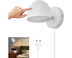 Dimbare LED Wandlamp met Touch Control en 360° Verstelbaarheid - Warm Wit Licht voor Thuisgebruik