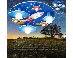 Dimbare Plafondlamp voor Kinderkamer in Kosmisch Sterrenontwerp - Decoratieve Verlichting voor Jongens en Meisjes