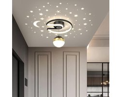 Dimbare plafondlampen - Projector Maan Sterren plafondlamp - Moderne ganglamp - Creatieve plafondlamp voor kinderkamers - 26 * 24 cm