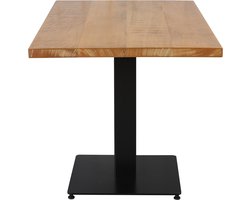 Dimehouse Bistrotafel Mangohout Vierkant 80 x 80 x 73 cm - Hout - Industrieel - Vierkant