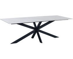 Dimehouse Eettafel Edin Sintered Stone Marmerlook Wit 170 x 90 x 76 cm - Marmer - Modern - Rechthoek