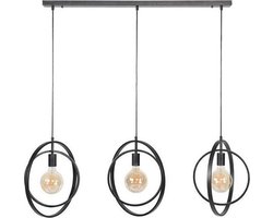 Dimehouse Hanglamp Industrieel Otan 3-lichts Rond Metaal 3-lichts - Metaal - Industrieel