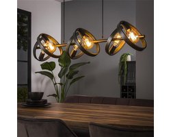 Dimehouse Hanglamp industrieel Otan 6-lichts rond metaal 6-lichts - Metaal - Industrieel