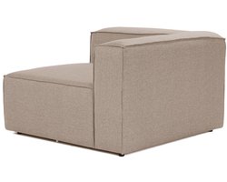 Dimehouse Hoek element links modulaire bank Fora bruin - Linnen - Modern - 107 x 66 x 105 cm