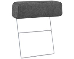 Dimehouse Hoofdsteun antraciet bankstel stof - Aniko - Stof - Modern - 240x88x93 cm