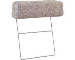 Dimehouse Hoofdsteun taupe bankstel stof - Aniko - Stof - Modern - 240x88x93 cm