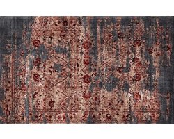 Dimehouse Industrieel Vloerkleed 160x230 Dylan - Rood - Stof