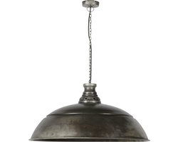 Dimehouse Industriële Hanglamp Leonard Ø80 Rond 1-lichts - Zilver - Industrieel