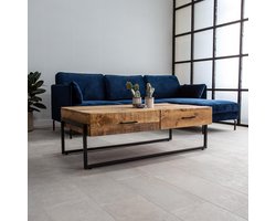 Dimehouse Industriële Salontafel Emma - Mangohout