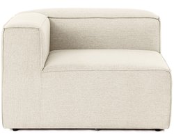 Dimehouse Lounge Hoek element links modulaire bank Fora ecru - Linnen - Modern - 107 x 66 x 105 cm