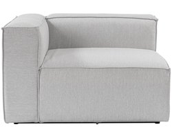 Dimehouse Lounge Hoek element links modulaire bank Fora lichtgrijs - Linnen - Modern - 107 x 66 x 105 cm