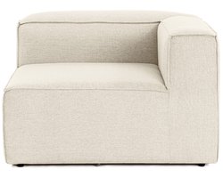 Dimehouse Lounge Hoek element rechts modulaire bank Fora ecru - Linnen - Modern - 107 x 66 x 105 cm