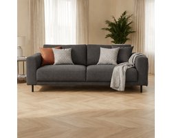 Dimehouse Moderne 2,5-zits Bank Antraciet Stof Aniko 183x90x78 cm - Stof - Modern - 183 x 90 x 93 cm