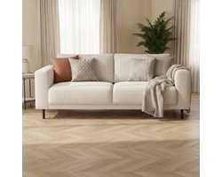 Dimehouse Moderne 2,5-zits Bank Beige Stof Aniko 183x90x78 cm - Stof - Modern - 183 x 90 x 93 cm