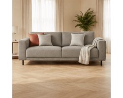 Dimehouse Moderne 2,5-zits Bank Taupe Stof Aniko 183x90x78 cm - Stof - Modern - 183x88x93 cm