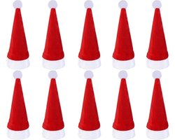 Diner bestek kerstdecoraties - 10STUKS - diner bestek kerstmutsen - diner tafel kerstdecoraties - kerst bestek - kerstmutsen - diner bestek doos zak deksel - diner bestek houder zakken - kerstmuts decoraties - kerstmuts decoraties - kerstfeest - kers