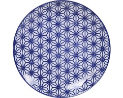 Dinerbord - Nippon Blue / lotusbloem (ster) - Tokyo Design Studio