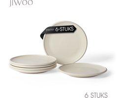 Dinerborden set van 6 (Ø25,2cm / 10inch), Bordenset, Ontbijtborden,, Pastaborden, serviesset 6 persoons, Geschikt voor restaurants, Horeca, Feest, familiefeesten, banketten en picknicks, Magnetron-vaatwasserbestendig, Keramiek