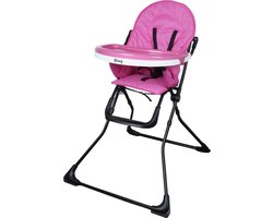 Ding Nemo Kinderstoel - Roze - Kinderstoel met tafelblad en veiligheidsriempje