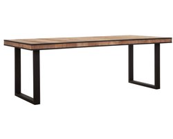 Dining table Cosmo rectangular,78x225x100 cm, recycled teakwood