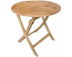 DINING TUIN KLAPTAFEL ROND MILTON TEAK Ø90CM