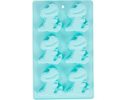 Dino Dinosaurus Bakvorm - Cupcake vorm - Mint Groen - Siliconen - 25 x 17 x 2.5 cm - 6 Cupcakes