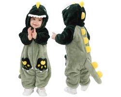 Dinosaur Kleding Kostuum Baby One Piece Plush Kap Kleding voor Peuters