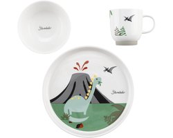 Dinosaurus Kinder Servies Set Porselein Antislip voor Baby en Kind