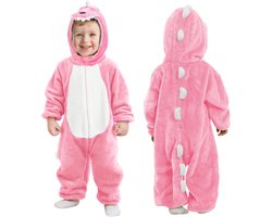 Dinosaurus Onesie voor Baby en Kind - Zachte Flanel Pyjama met Capuchon