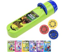 Dinosaurus Projector Zaklamp voor Kinderen - Met 3 Schijven en 24 Beelden - Nachtlamp en Projector - Speelgoed voor Jongens 3+ - Stocking Stuffer