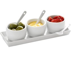 Dipschaaltjes Set - Porselein - 7 delige set