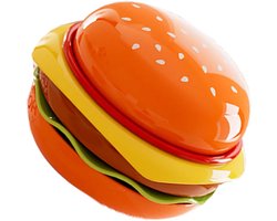Dipschotels Set - Sauskommen - Feestelijk Dips Serveren - Leuk Burger Ontwerp - 14x10cm - Wit