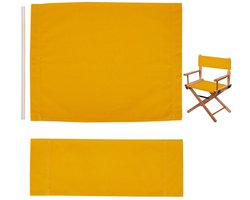 Directeursstoelhoezen set - vervangend - 4 stuks - goud - polyester