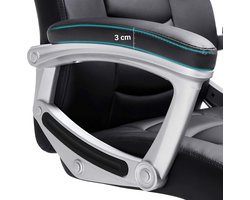 Directiestoel Christian - zwart - Songmics - Directiestoel - Zwart - PU