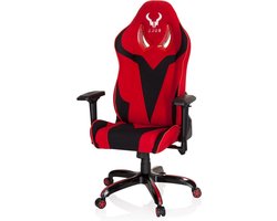 Directiestoel - Gamestoel - Intensief Zitten - Verstelbaar Kantelmechanisme - 143 x 74 x 67 cm - Rood Zwart